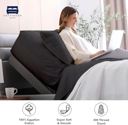 1 PC Top Split King Fitted Sheet for Adjustable beds, 34" Split, Dark Grey