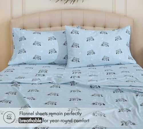 RUVANTI Flannel Sheets Full Size, Soul Dog