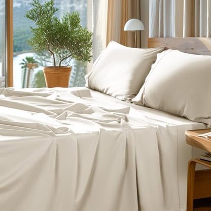 SONORO KATE 1000 Series 100% Egyptian Cotton King Sheet Set,4 Pieces