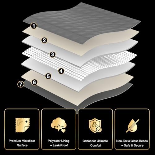 Machine Washable Weighted Blanket for Adults - Heavy Blankets for All-Season Sleeping, Cooling Soft & Breathable with Premium Glass Beads (41” x 60”｜5lbs)