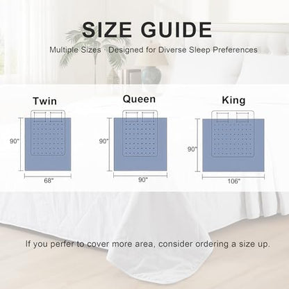 Lightweight White 100% Cotton Quilt, Comforter Twin Size