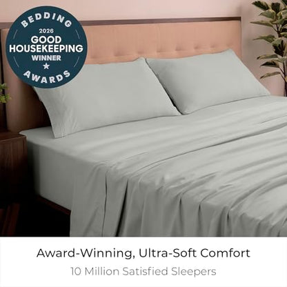 Mellanni Iconic 4-Piece, Ultra Soft Sheet Set (King, Spa Mint)
