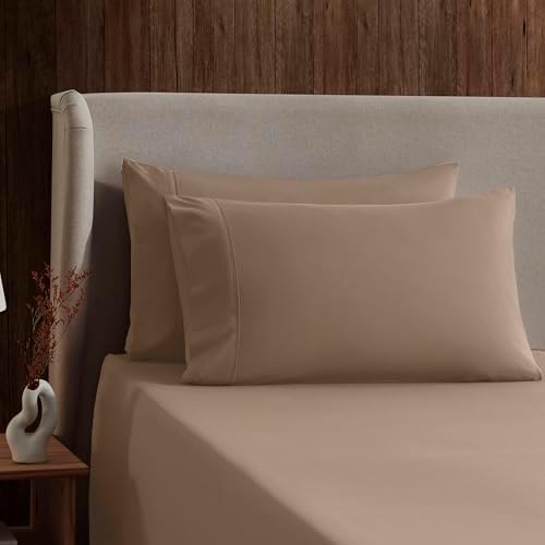 Nestl King Sheet Set - Bed Sheets - Taupe - 4-Piece Deep Pocket