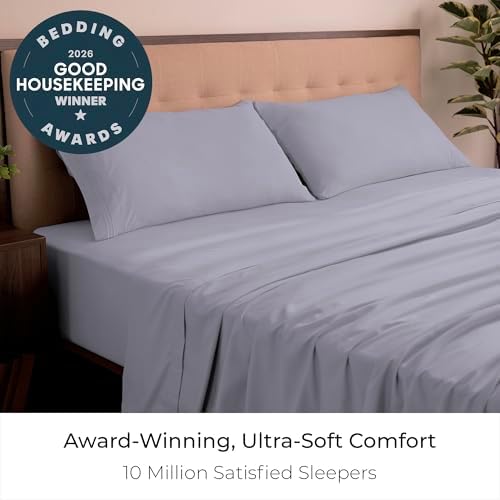 Mellanni Iconic 4-Piece, Ultra Soft Sheet Set (King, Lavender)