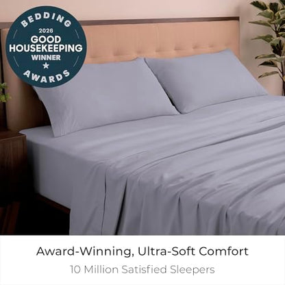 Mellanni Iconic 4-Piece, Ultra Soft Sheet Set (King, Lavender)