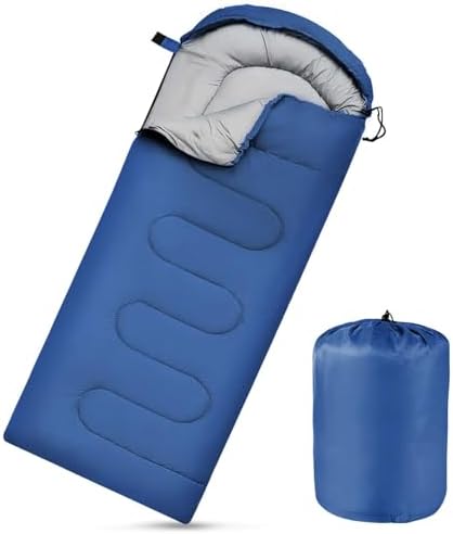 Camping Sleeping Bags for Adults Kids Waterproof Lightweight Sleeping Bag for Cold Weather or Warm Backpacking Hiking Mountaineering Indoor Outdoor Use