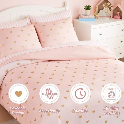 Full Size Comforter Sets for Girls-7 Pieces Soft Full Size Bedding Sets