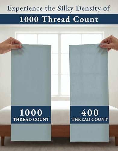 LANE LINEN California King Split Sheets for Adjustable Bed - French Blue