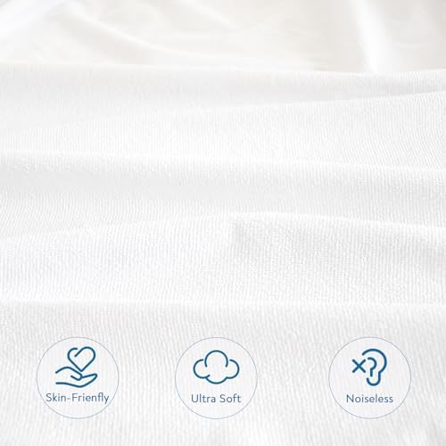 Twin Size Mattress Protector Waterproof,Absorbent Fitted Sheet