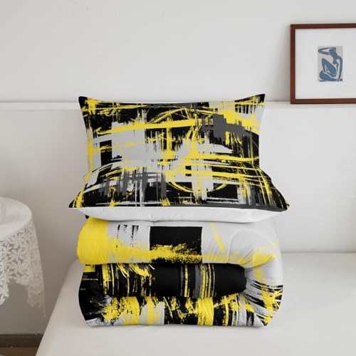 Feelyou Striped Comforter Set King Size Kids Boys Girls Bedding