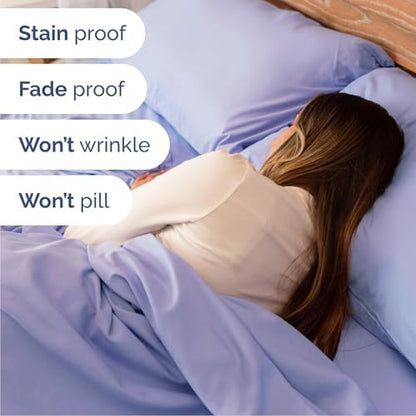 Cal King 6 Piece Bed Sheet Set - Breathable & Cooling Sheets - Lavender