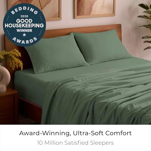 Mellanni Iconic 4-Piece, Ultra Soft Sheet Set (Queen, Sage)