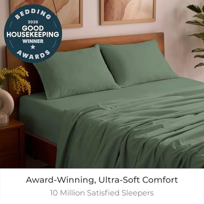 Mellanni Iconic 4-Piece, Ultra Soft Sheet Set (Queen, Sage)