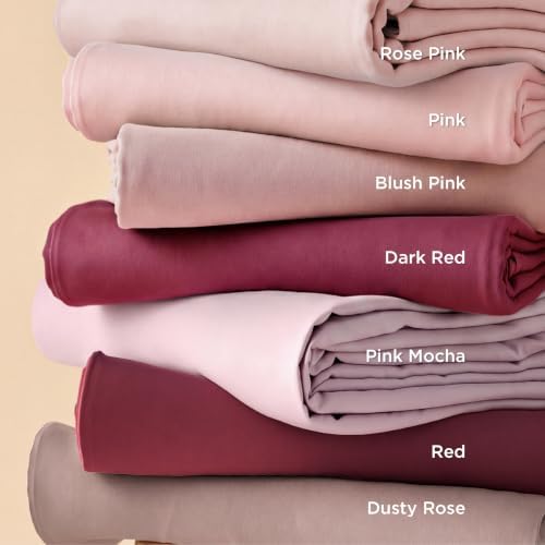 Bedsure Duvet Cover Full Size, 3Pcs Double Brushed Bedding Set, Rose Pink