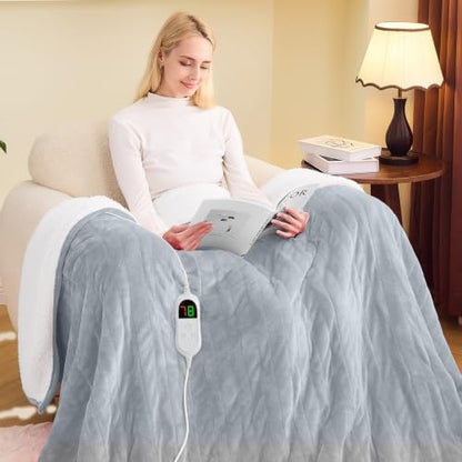 greenoak Heated Blanket Electric Full Heating 72"X84",Gifts for Women