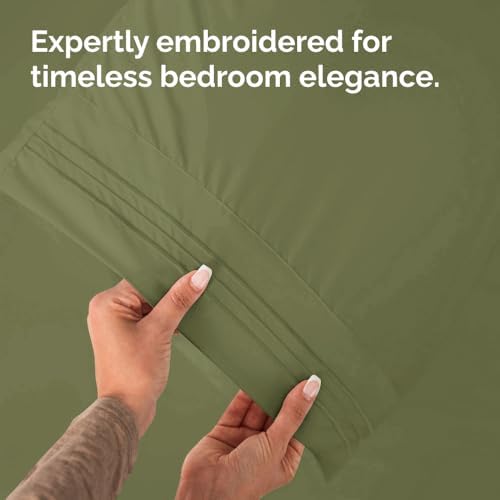 King Pillow Cases Set of 4 - Ultra Soft Pillowcase Covers - Sage Green