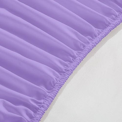 Elegant Comfort 1500 Premium Hotel Quality 18-24 Inches Deep - Extra Deep Pocket Single Fitted Sheet for High Mattress, Luxury and Softest, Smart Pocket - Wrinkle Free, King, Lilac