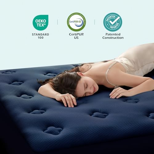 Hansleep California King Mattress Topper Memory Foam, Mattress Pad
