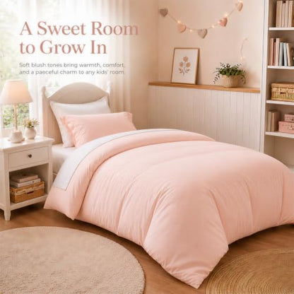 weigelia Pink Twin Comforter Set with Sheets - 5 Pieces Bed in a Bag Twin