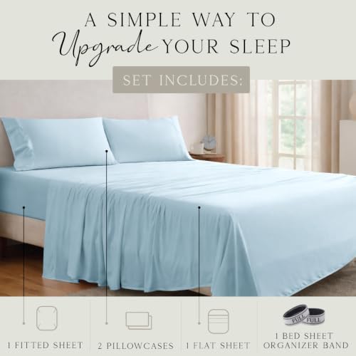 KARISSA MAE Luxury Bamboo Viscose Full Size Sheet Set