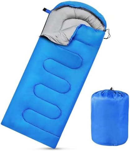 Camping Sleeping Bags for Adults Kids Waterproof Lightweight Sleeping Bag for Cold Weather or Warm Backpacking Hiking Mountaineering Indoor Outdoor Use