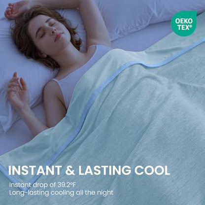 Topcee Cooling Blanket Throw 50"x70" for Hot Sleepers Summer Blanket
