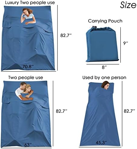 Sleeping Bag Liner, Camping Travel Home Bed Sheet Compact Sacks