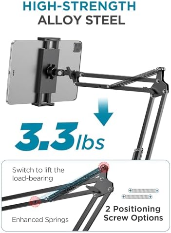 InnoGear Tablet Holder for Bed, Overhead Tablet Stand Phone Holder Mount