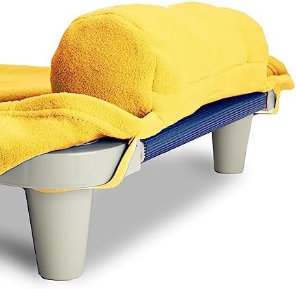 ROLLEE POLLEE Nap Sac Roll Up Napping Blanket with Attached Pillow for Preschool/Daycare, Super Soft with Elastic Straps, Fits Most Mats and Cots