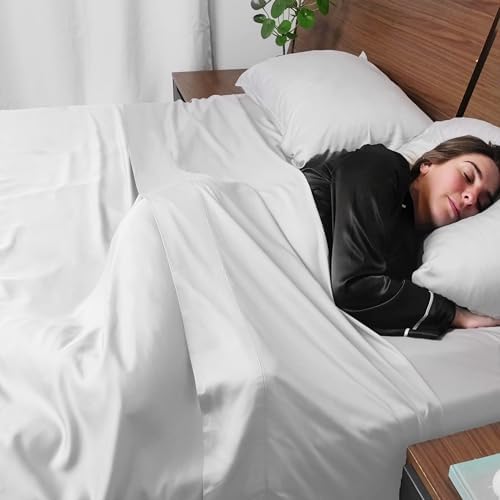 ACCURATEX Cooling Sheets for Hot Sleepers,California King Size,White