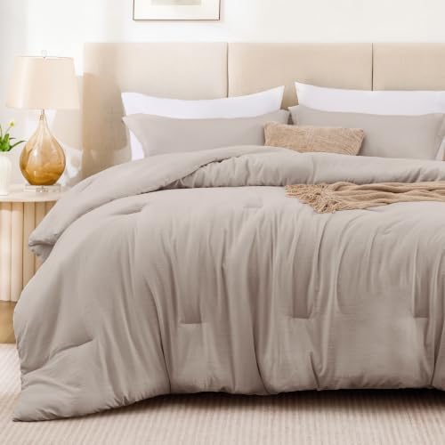 Love's cabin Burlwood Twin/Twin XL Comforter Set, 2-Piece Prewashed Bed Set