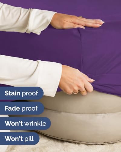 CGK Linens 2 Pack Extra Deep Full Fitted Sheets - Purple