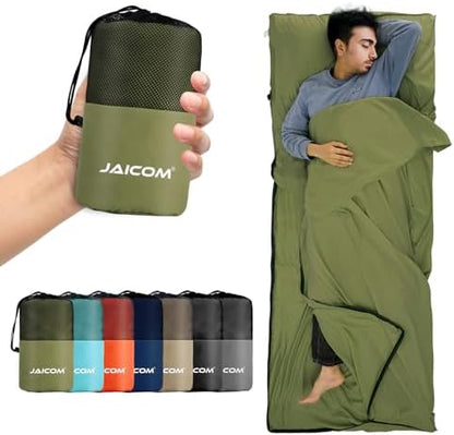 JAICOM Sleeping Bag Liner, Travel Sheets Ultralight Summer Sleeping Bag