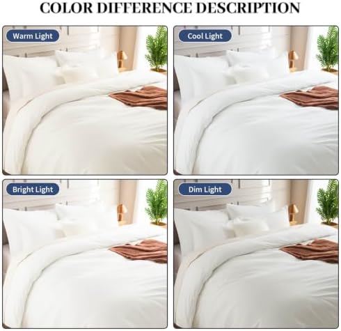 NEXHOME PRO Duvet Cover Oversized Twin Size, 2 Pieces Cotton Bedding Set