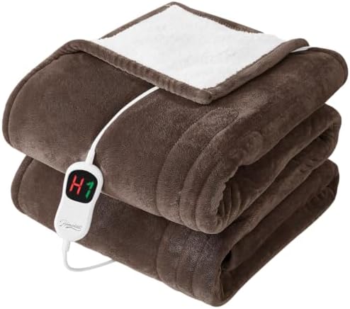 Homemate Heated Electric Blanket Twin 62"x84" Heating Throw Blanket