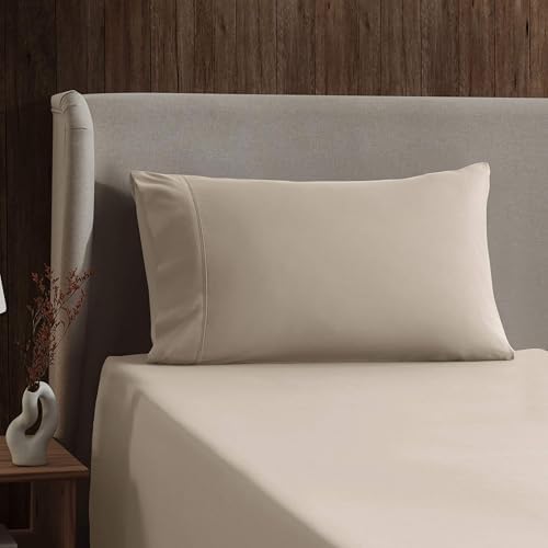Nestl Twin Sheet Set - Bed Sheets - Beige Cream - 3-Piece Deep Pocket