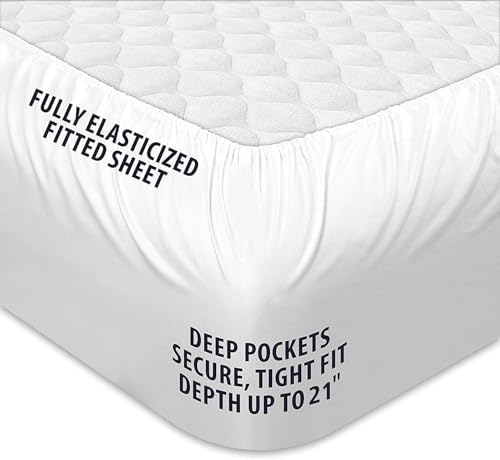 COONP Twin Mattress Topper, Cotton Extra Thick Pillow Top Mattress Pad