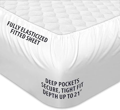 COONP Twin XL Mattress Topper, Cotton Extra Thick Pillow Top Mattress Pad