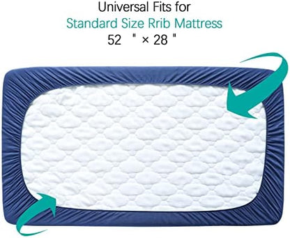 Crib Mattress Protector Sheets Fitted Waterproof Crib Mattress Pad Cover
