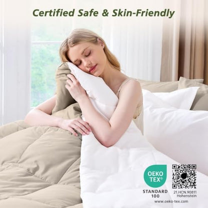California King Comforter Set, White Bed in a Bag, Bedding Set with sheets
