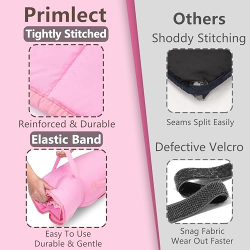 Primlect Toddler Nap Mat with Pillow, Roll Up Extra Large Sleeping Bag