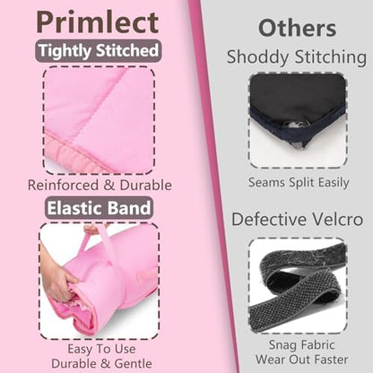 Primlect Toddler Nap Mat with Pillow, Roll Up Extra Large Sleeping Bag