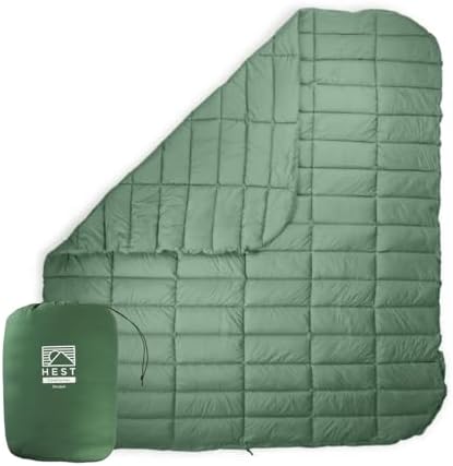 HEST Packable Comforter for Camping, Nylon, Double