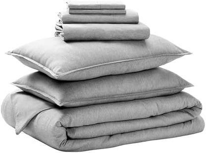 Bare Home Bed-in-A-Bag 7 Piece Set (Cal King, Heathered Charcoal)