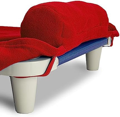 ROLLEE POLLEE Nap Sac Roll Up Napping Blanket with Attached Pillow for Preschool/Daycare, Super Soft with Elastic Straps, Fits Most Mats and Cots
