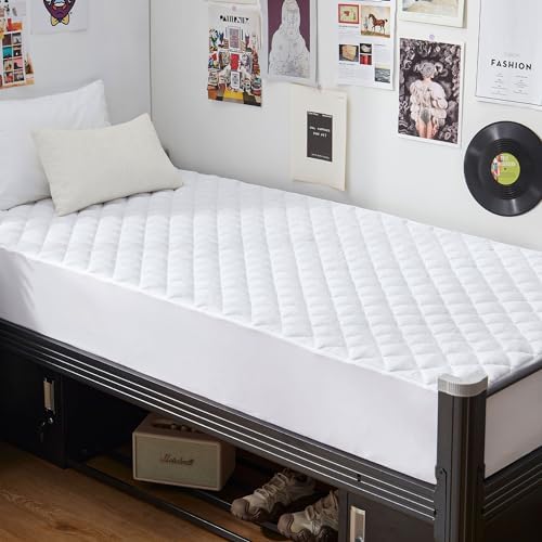 GRT Twin XL Waterproof Mattress Pad, Hollow Cotton Quilted Mattress Cover
