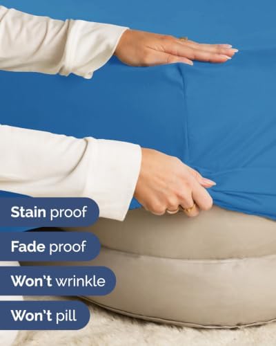 CGK Linens Extra Deep Flex Top Split Head King Fitted Sheet - Royal Blue