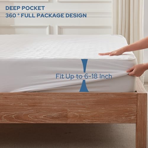 BEDLORE Waterproof RV Queen Size Mattress Protector, Deep Pocket Fit