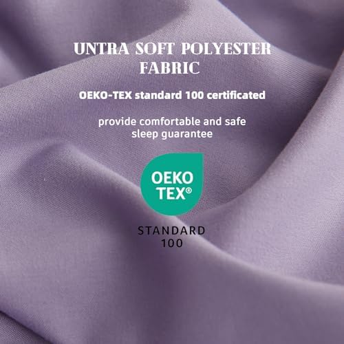 DOWNCOOL Comforters King Size,Light Purple Duvet Insert, Lightweight Quilt
