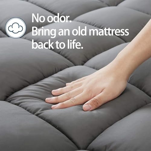 CHOPINMOON King Mattress Topper for Back Pain, Thick Mattress Pad Cover
